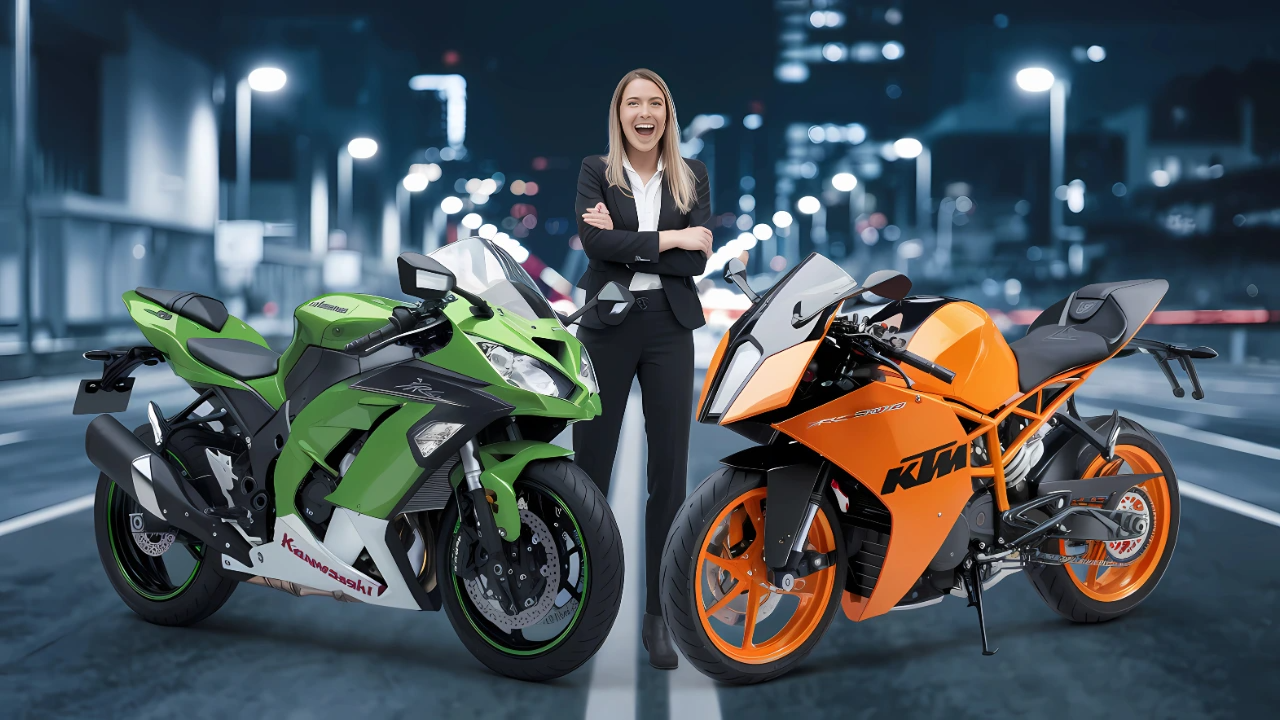 Kawasaki Ninja ZX-4RR VS KTM RC 390 – दो धांसू ट्रैक बाइक्स की टक्कर, कौन है असली रोड किंग?